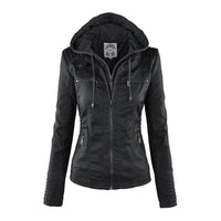 Jacke aus veganem Kunstleder