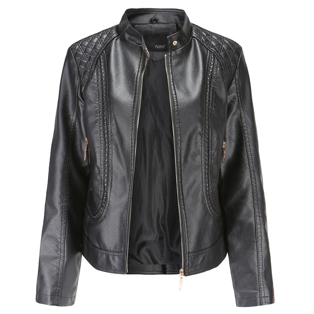 Stilvolle Lederjacke mit zeitlosem Design