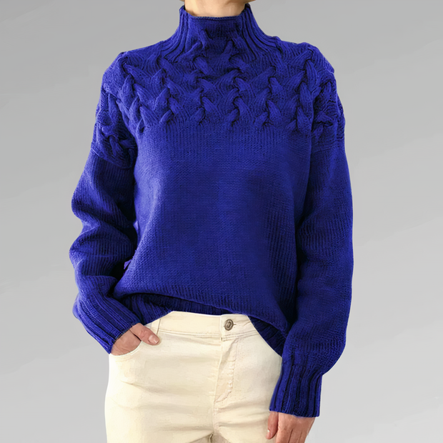 CHLOE - Strickpullover mit Zopfmuster