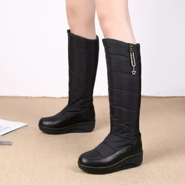 Olgia - Hoher Winterstiefel mit Plateausohle