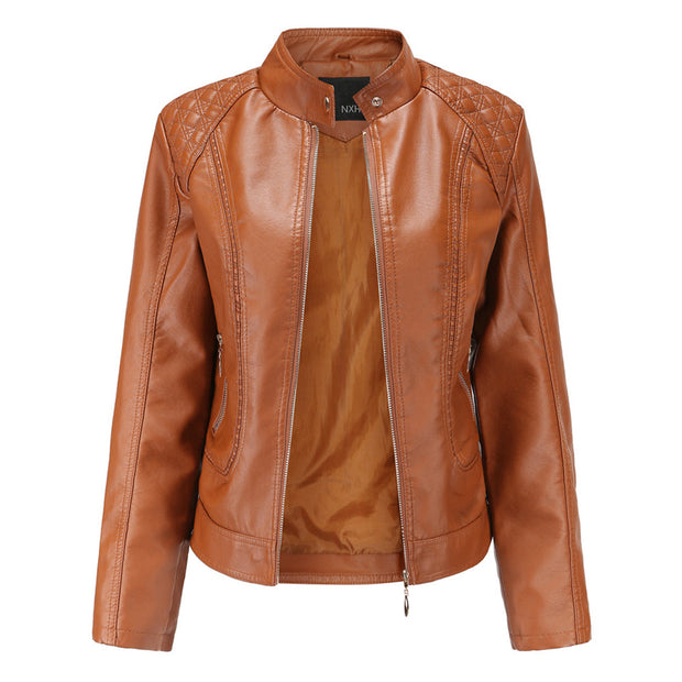 Stilvolle Lederjacke mit zeitlosem Design