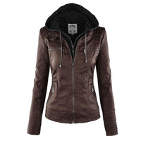 Jacke aus veganem Kunstleder