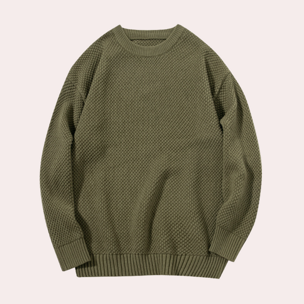 Trond - Lässiger Herren-Pullover mit Rundhalsausschnitt