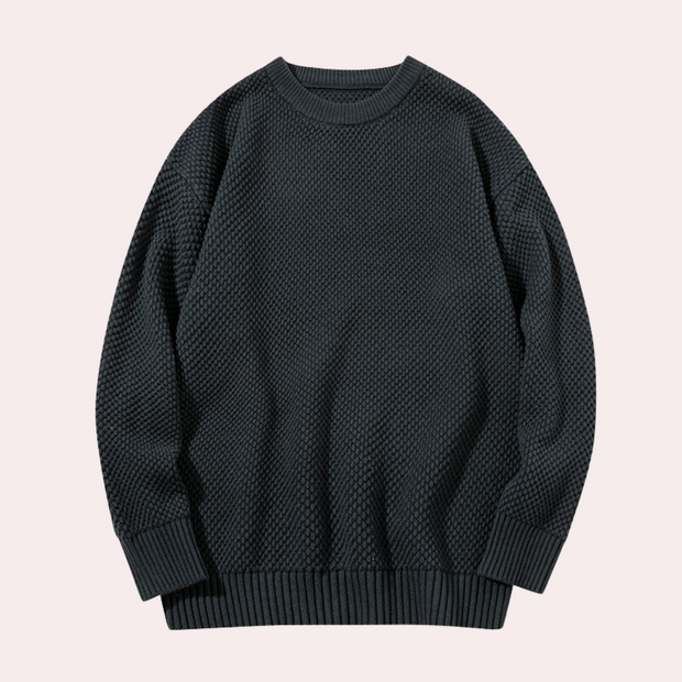 Trond - Lässiger Herren-Pullover mit Rundhalsausschnitt