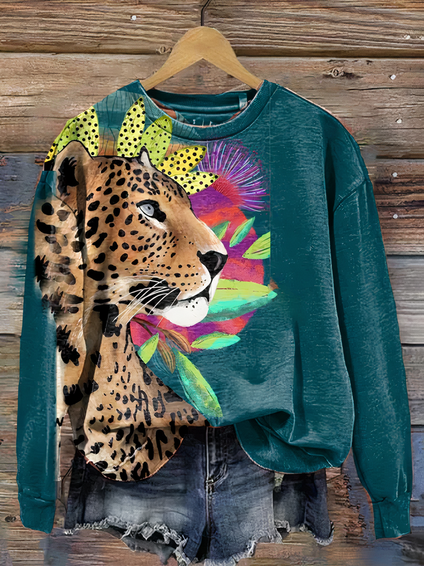 CHANA - Pullover mit Tiermuster