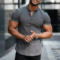 LUIS - Stretch-Kurzarmhemd