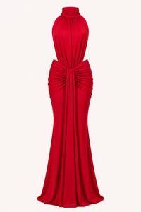 Elegantes langes Kleid mit Neckholder für Frauen - Klara