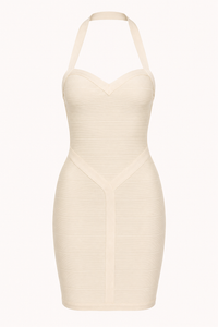 Kurzes, figurformendes Bandage-Kleid mit Herzausschnitt – Irma