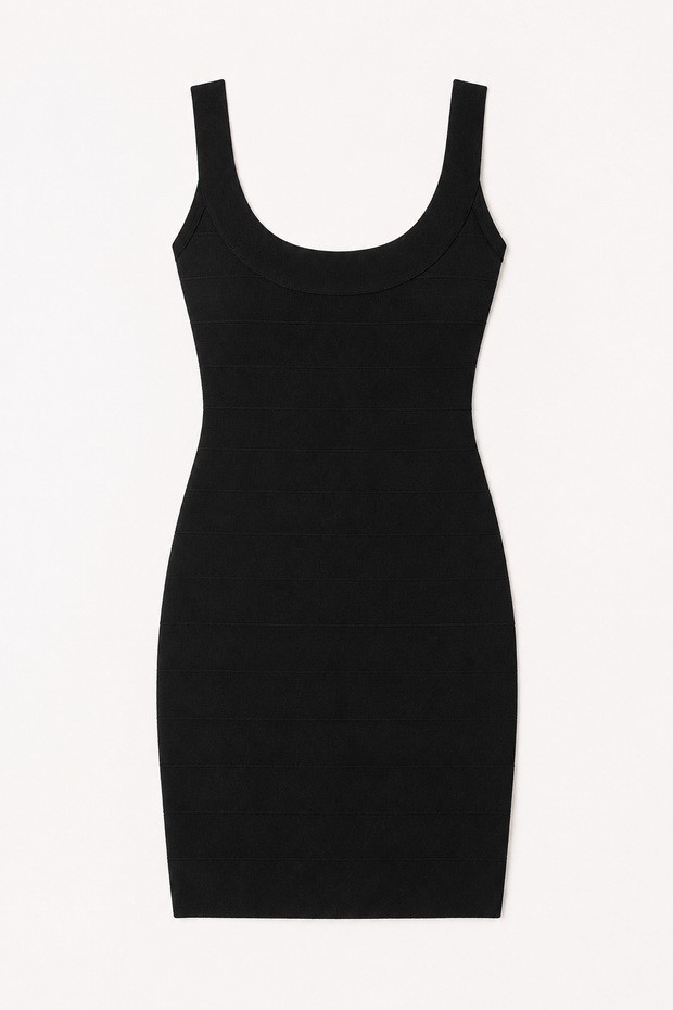 Kurzes Bandage-Kleid mit Trägern – Bianca