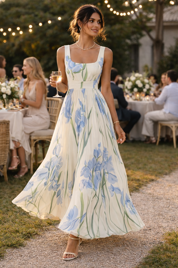 Langes geblümtes Sommerkleid für Frauen - Leonore