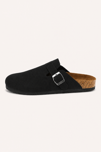 Geschlossene Unisex-Clogs mit verstellbarem Riemen, seitlicher Schnalle und offener Ferse – Hartmut