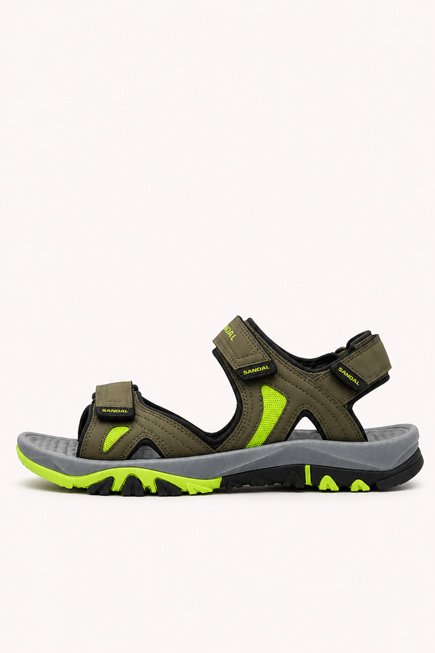 Sportliche Herrensandalen mit verstellbaren Riemen und dicker Sohle – Roderich
