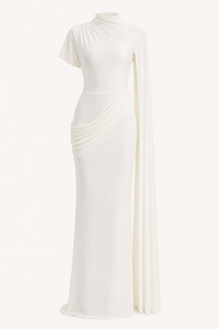 Langes Kleid für Frauen mit elegantem Rollkragen - Mirna
