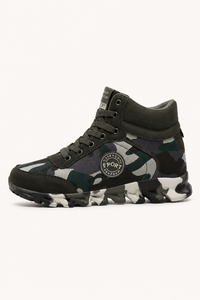 Lässige Damenstiefeletten mit Camouflage-Muster und mittlerem Schaft – Georgina