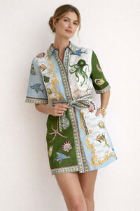 Marinefarbenes Minikleid für Frauen - Rosenda