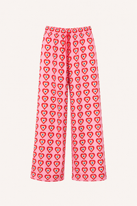 Weit geschnittene Damenhose mit Muster – Nadine