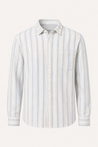 Herren Sommer casual smart casual vertikal gestreiftes Hemd - Ralf