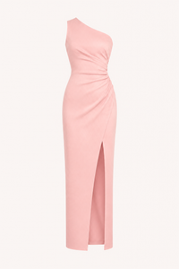 Langes, einseitiges Abendkleid für Damen mit Schlitz – Petra