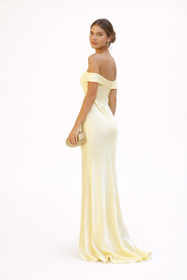 Langes schulterfreies Partykleid für Frauen - Lea