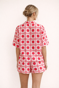 Bequemes, lässiges, bedrucktes Damen-Set für den Sommer - Silvia