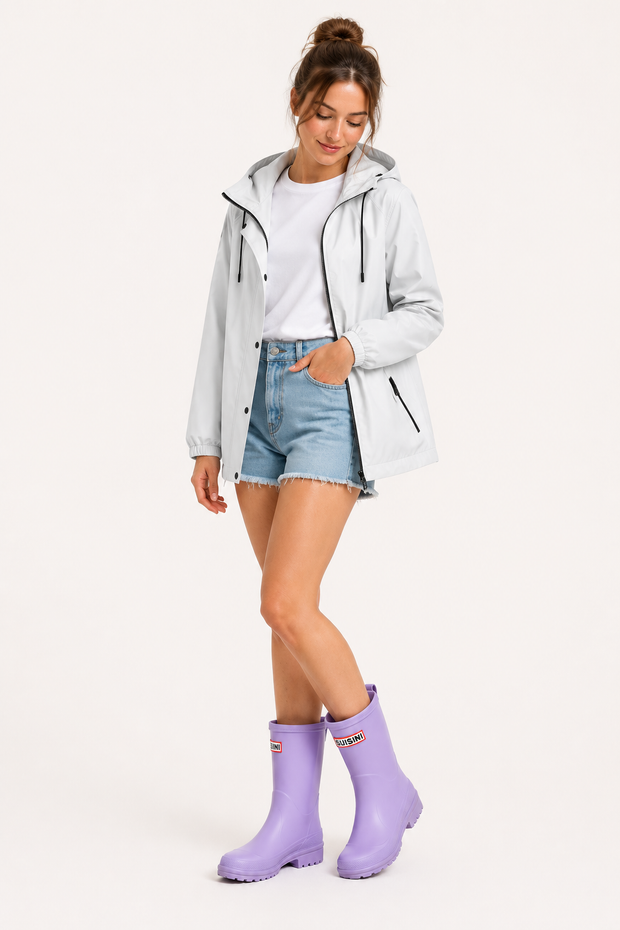 Rutschfeste Regenstiefel für Damen in mittlerer Höhe – Selma