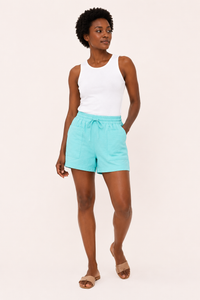 Damen-Shorts mit Gummizug und Fronttaschen - Lanni