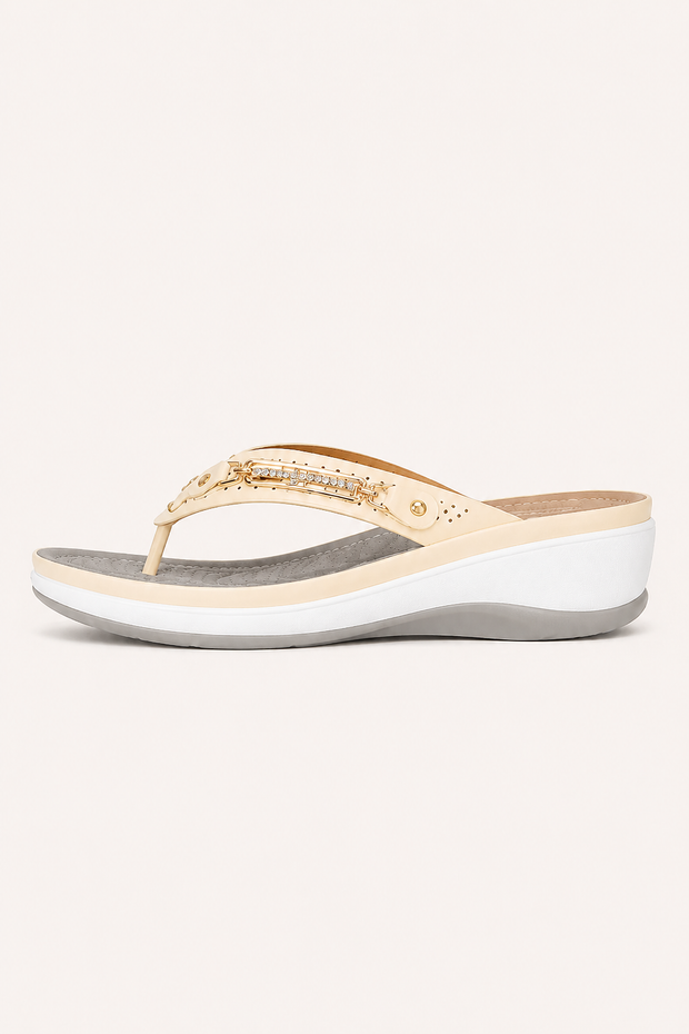 Orthopädische Sandalen für Damen mit ergonomischem, rutschfestem Keilabsatz – Marlies
