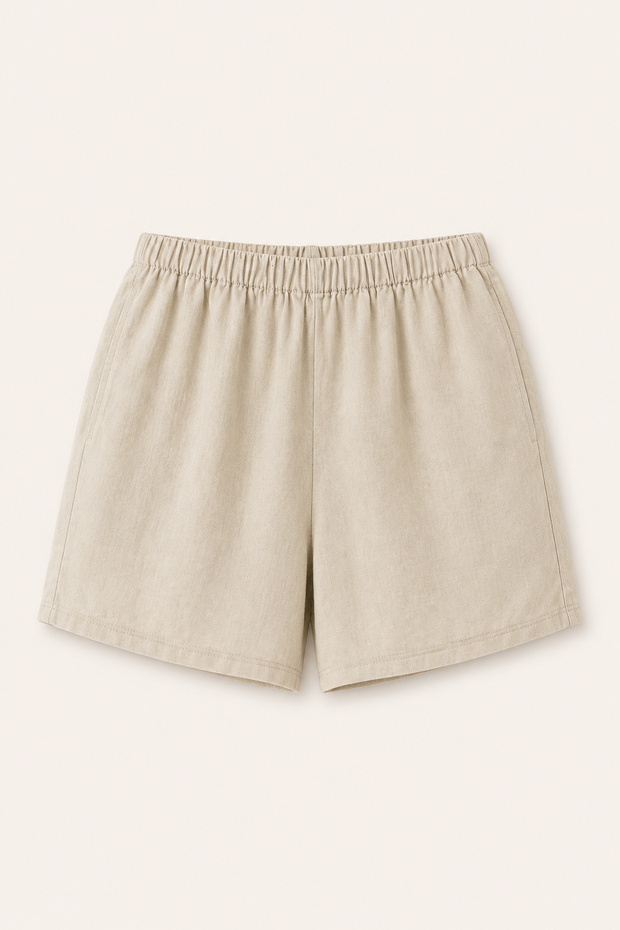 Damen-Shorts mit weitem Bein und elastischer Taille - Klara