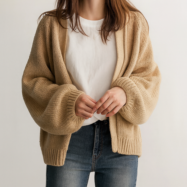 Damen Strickjacke mit grobem Strickmuster - Robyn