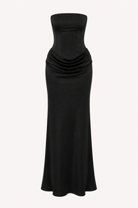 Elegantes langes Kleid für Frauen mit schmaler Passform - Leni