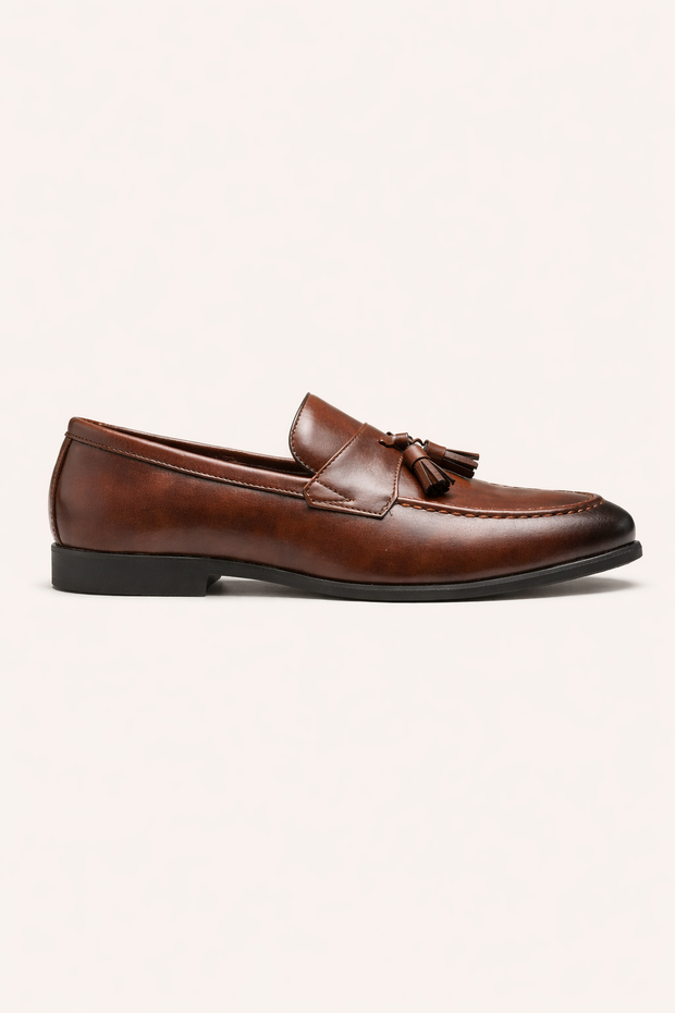 Herren Leder Mokassin Schuhe klassische Verarbeitung Quasten elegant formal - Draven