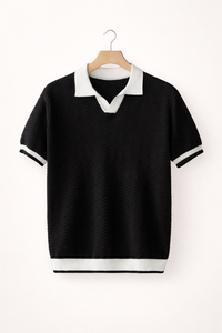 Kurzarm-Poloshirt mit klassischem Kragen für Herren - Arven