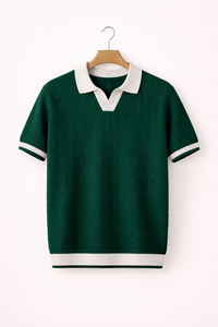 Kurzarm-Poloshirt mit klassischem Kragen für Herren - Arven