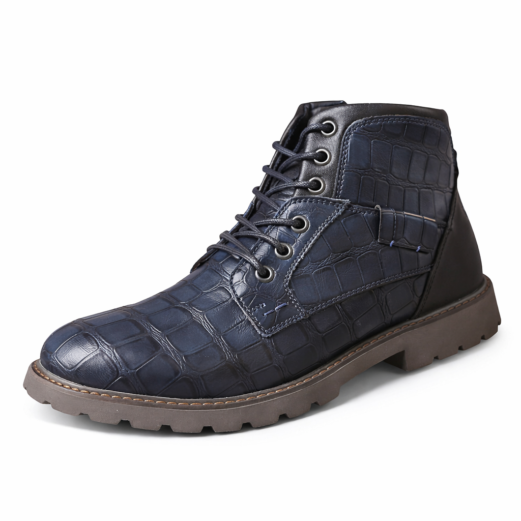 Herren Freizeitstiefel mit seitlichem Reißverschluss und mittlerem Schaft - Ivarn