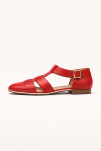 Geschlossene Damen-Riemensandalen mit Schnallenverschluss - Mireva