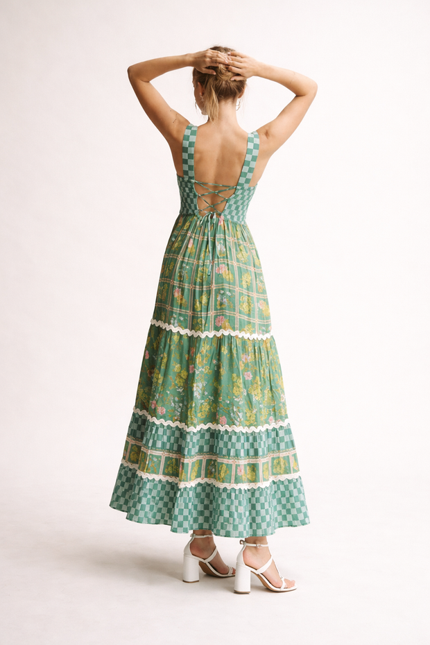 Sommerliches Maxikleid mit Blumendruck für Frauen - Renate