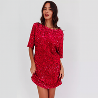 Kleid mit Pailletteneffekt für Frauen - Nalhira