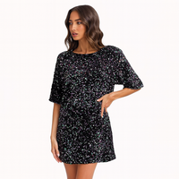 Kleid mit Pailletteneffekt für Frauen - Nalhira
