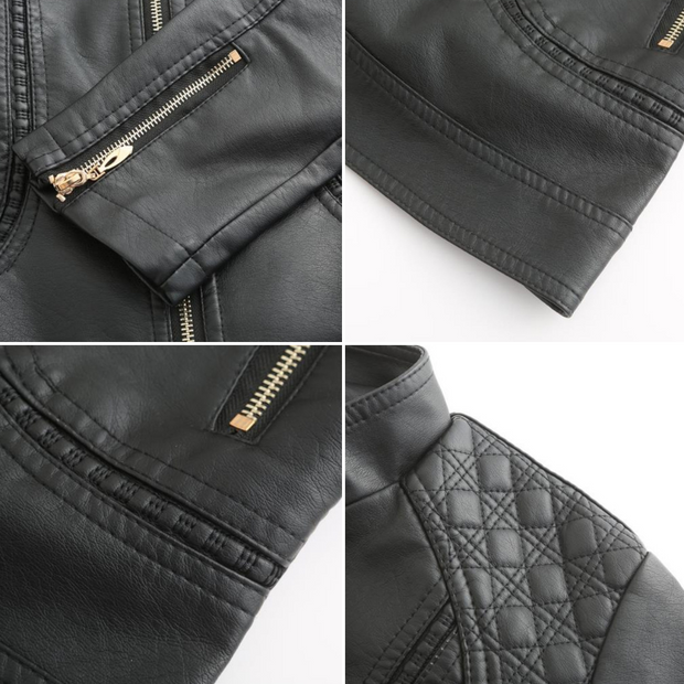 Stilvolle Lederjacke mit zeitlosem Design