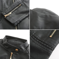 Stilvolle Lederjacke mit zeitlosem Design