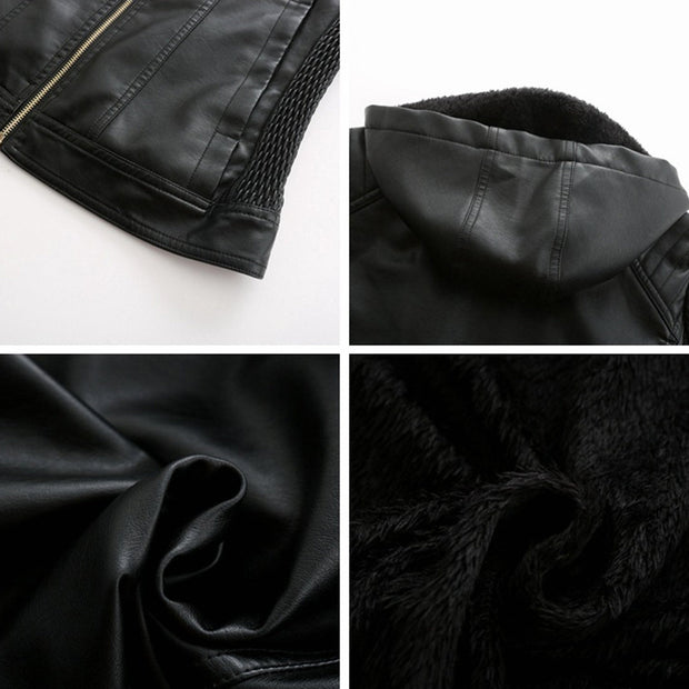 Stilvolle Lederjacke mit zeitlosem Design