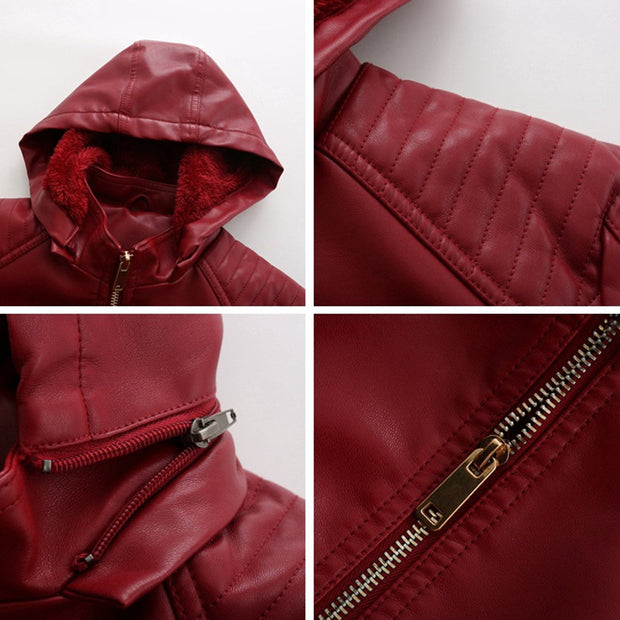Stilvolle Lederjacke mit zeitlosem Design