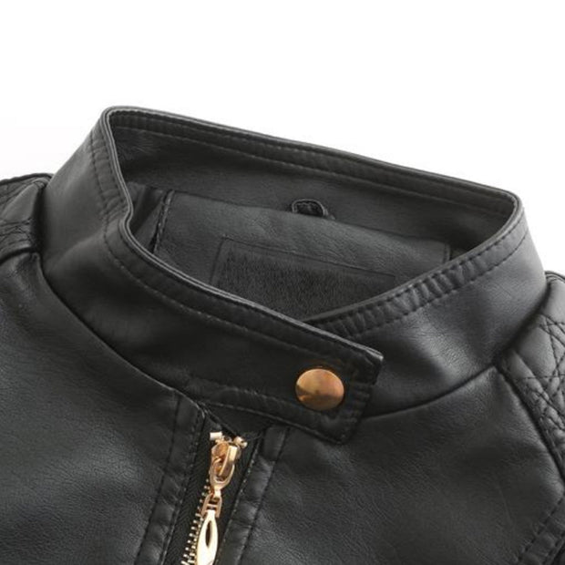 Stilvolle Lederjacke mit zeitlosem Design