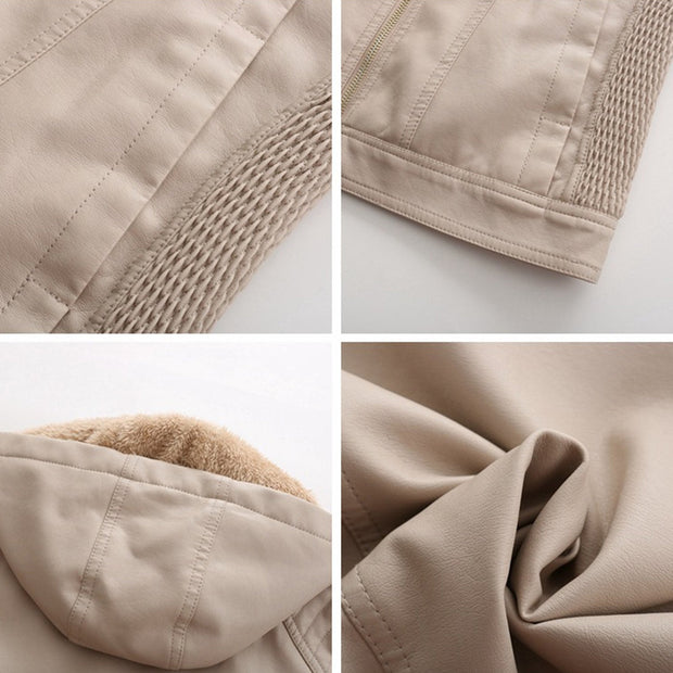 Stilvolle Lederjacke mit zeitlosem Design