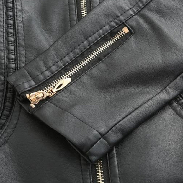 Stilvolle Lederjacke mit zeitlosem Design