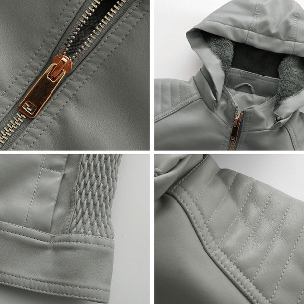 Stilvolle Lederjacke mit zeitlosem Design