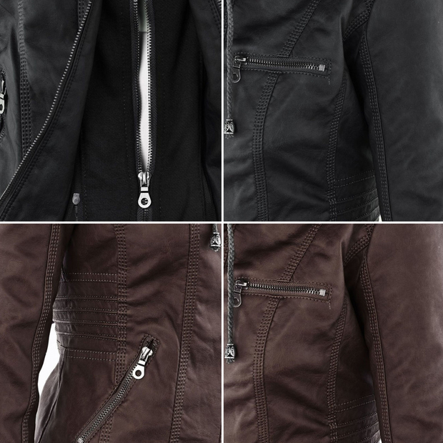 Eleganza Thermal Chic Lederjacke
