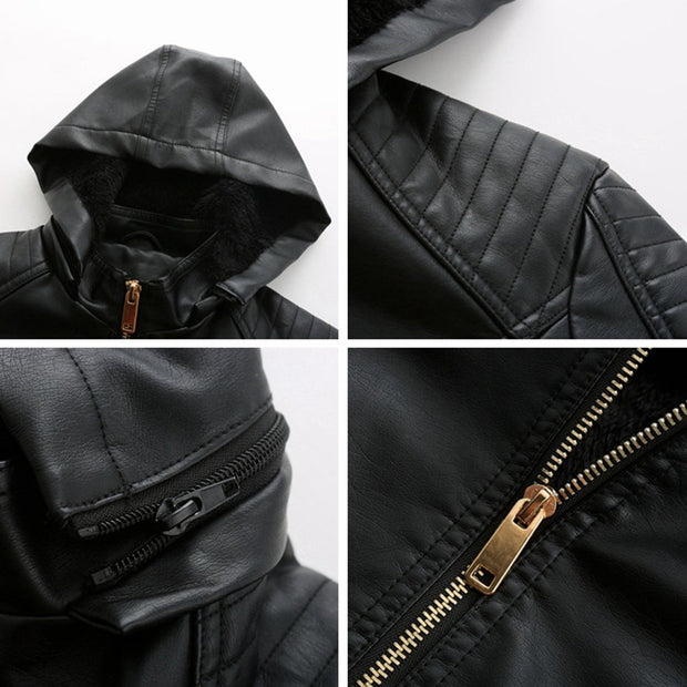 Stilvolle Lederjacke mit zeitlosem Design