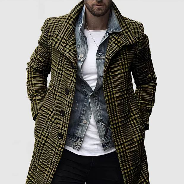 DYLAN - Kariert Lapel Mantel