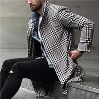 DYLAN - Kariert Lapel Mantel